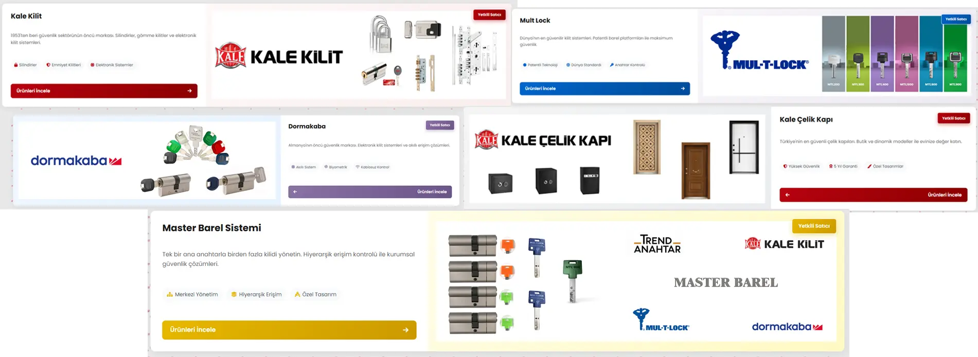 Kale Kilit, Mult Lock, Dormakaba ve çelik kapı ürünlerinden seçkiler